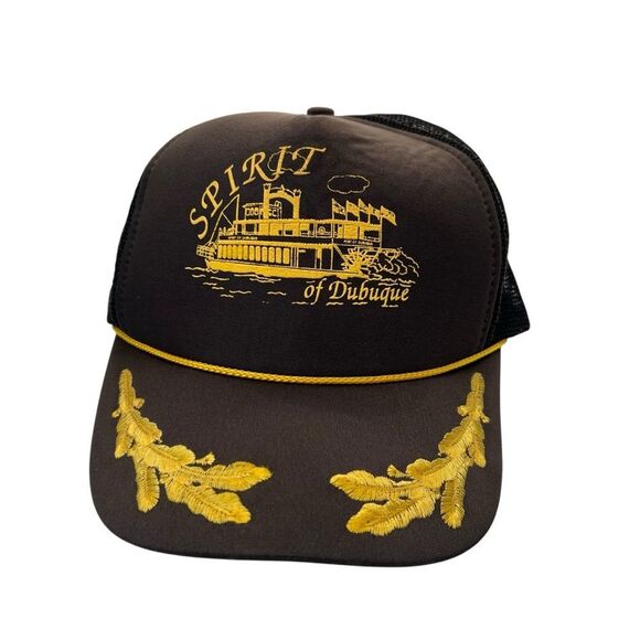 Vintage Spiritof Dubuque Iowa  Steamboat Hat snapback - Picture 1 of 10